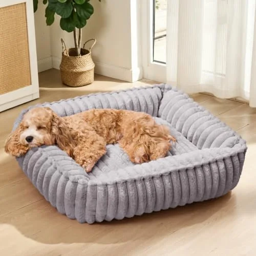 Calming Rectangle Dog Bed — for small 20''x16''